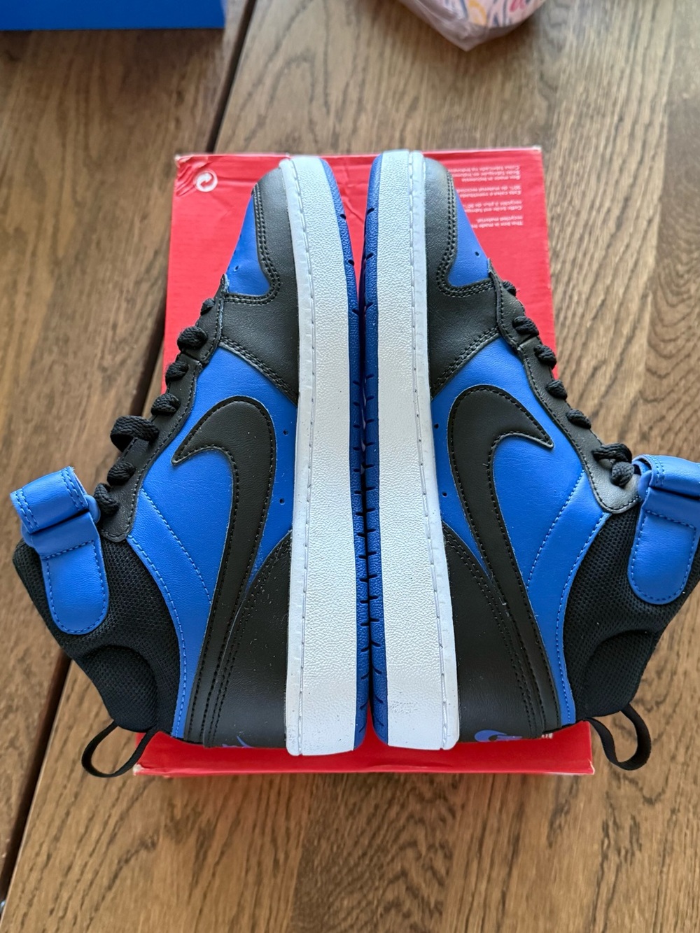 Nike Court Borough Mid 2 Royal/Black | Youth Size 6Y / Women's 7.5 | Brand New